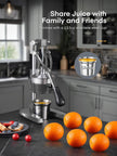 FOHERE Lemon Squeezer, Cast Iron Juicer Manual Citrus Lemon Juice Press Hand Press Juicer
