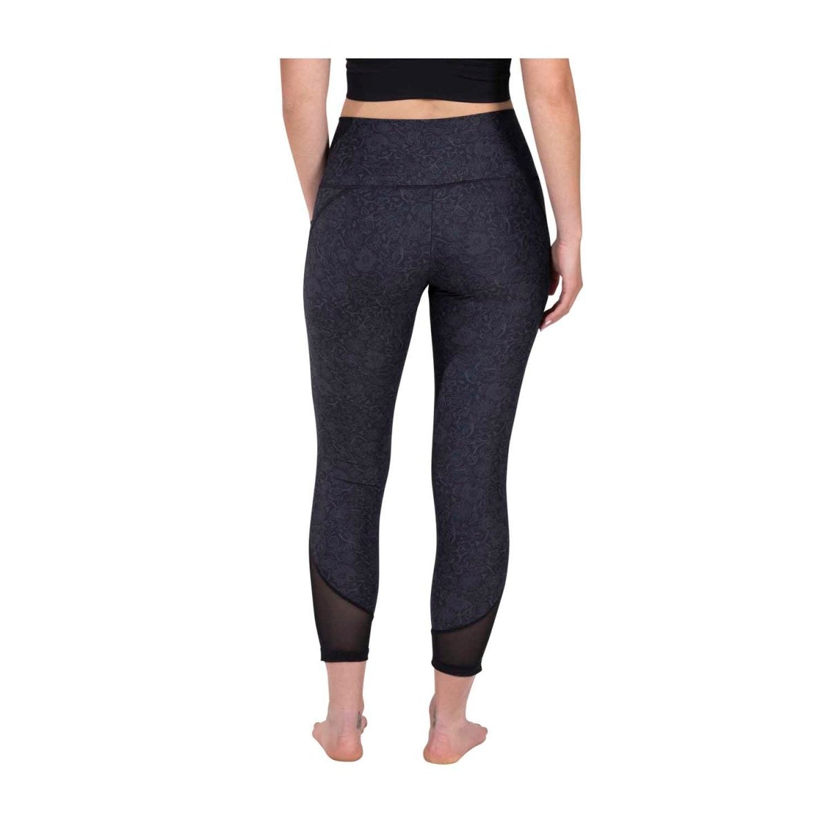 Grass-Type Pokémon Black 7/8 Length Leggings - Adult