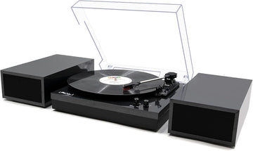 LP&No.1 LPSC-008 Bluetooth Turntable with Stereo Speakers, Vinyl Retro Record Player