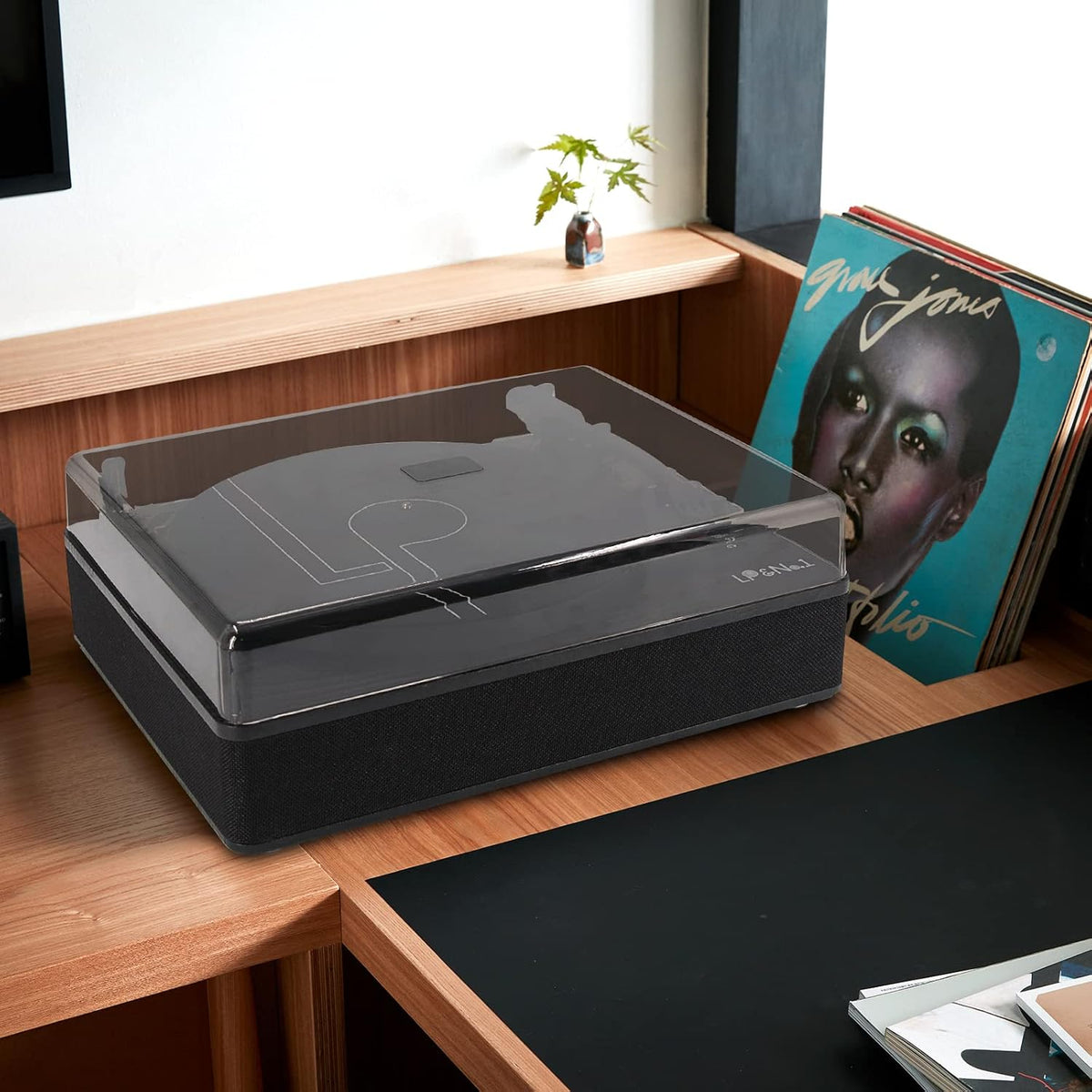 Bluetooth Record Player Vinyl Turntables with Built-in Speakers