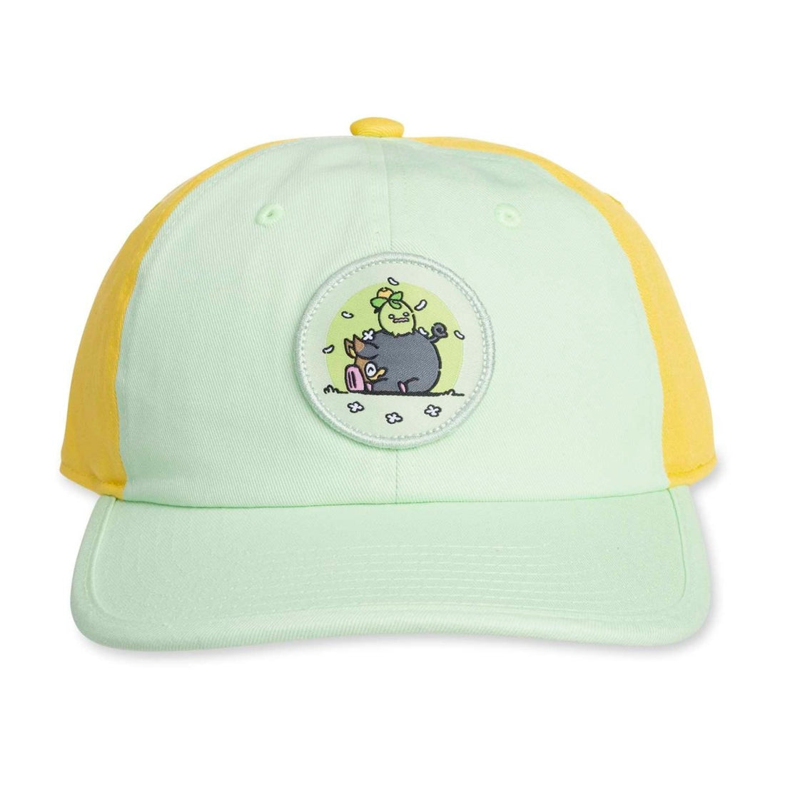 Lechonk & Smoliv Pokémon Lazy Summer Green & Yellow Hat (One Size-Adult)