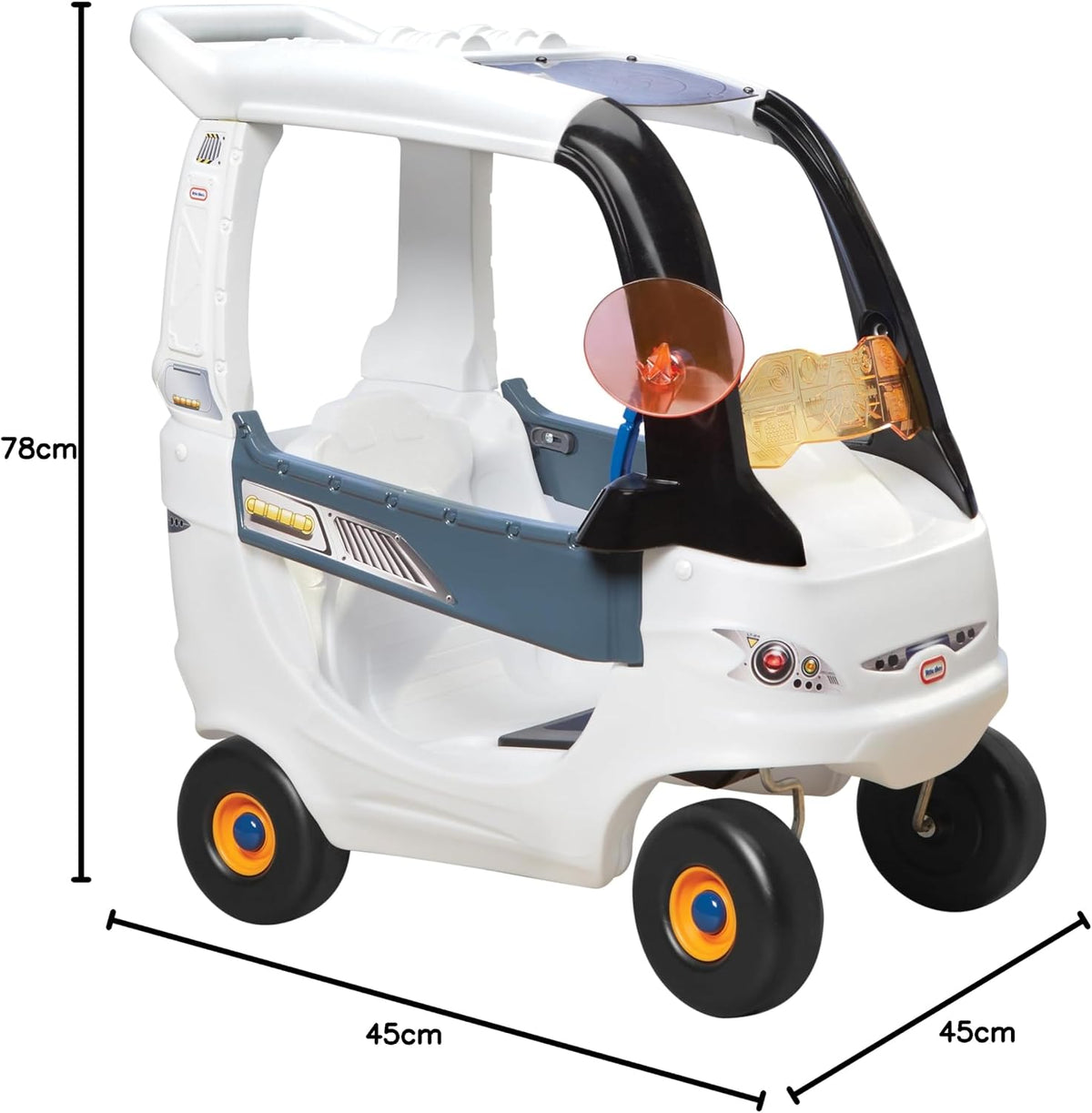 Little Tikes Adventure Rover, Indoor/Outdoor Space Ride-On w/Sound FX, Kid and Parent Powered, Children, Toddlers, Boys, Girls, Ages 1.5 to 5 Years