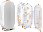Earring Organizer Stand，4-Layer Small Foldable Dustproof Jewelry Holder with 153 Holes For Women Earrings, Earring Backs, Necklaces, Display Jewelry Organizer