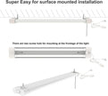 LZHOME Linkable LED Shop Light 47'' for garages,4FT 4500LM,40W 5000K Daylight White, LED Ceiling Light, LED Wrapround Light, with Pull Chain (ON/Off),Linear Worklight Fixture with Plug 4-Pack