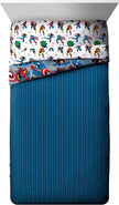 Jay Franco Marvel Avengers Fighting Team 5 Piece Full Bed Set - Includes Reversible Comforter & Sheet Set Bedding