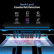 Aneken N60 Multi-Denominations Money Counter, 6 Detection Methods (UV/IR/MG/MT/DD/CIS),1200 Bills/min, Mixed Bills Value Counting Machine, 3.5