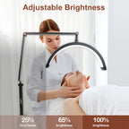 HD-M3X Desktop LED Video Light Half-Moon Shaped Fill Light 3000K-6000K Dimmable with C-Clamp