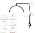 HD-M3X Desktop LED Video Light Half-Moon Shaped Fill Light 3000K-6000K Dimmable with C-Clamp