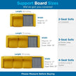 Meliusly Couch Cushion Support Board for Sagging Sofa Cushions (28x72)