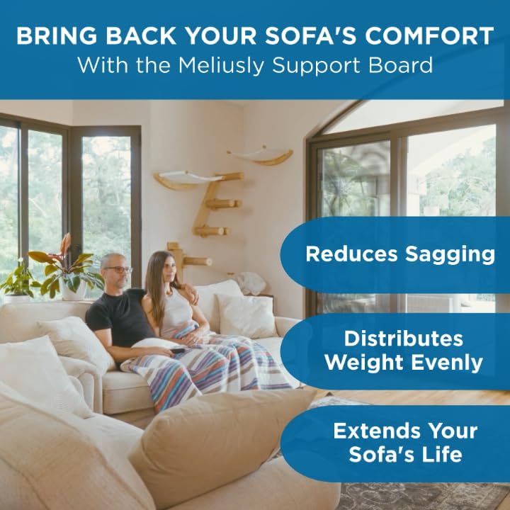 Meliusly Couch Cushion Support Board for Sagging Sofa Cushions (28x72)