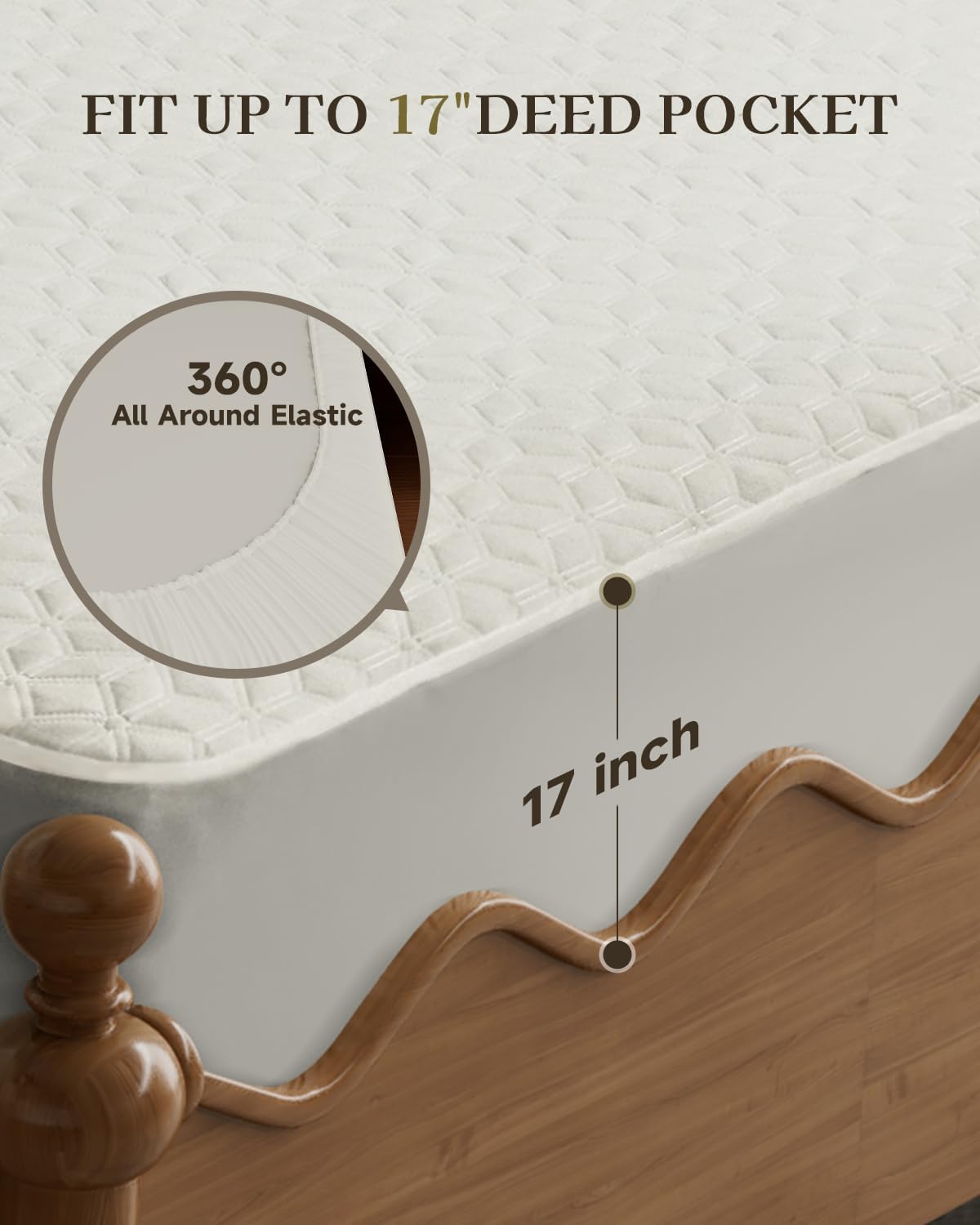 GOTCOZY Heated Mattress Pad King Size-Heated Pad for Bed Warmer(White)