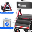 Foldable Walkers for Seniors, Rollator Walkers with Seat for Seniors, 350 lb Capacity, 6-Level Adjustable Height, 8