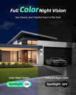 MaxiViz Solar Security Cameras Wireless Outdoor, Home Security Camera Outdoor with Solar Panel, 2K Color Night Vision, AI Motion Detection, Two-Way Talk, IP66 Weatherproof, 2.4G WiFi, Cloud/SD Storage