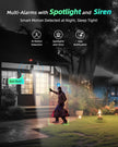 MaxiViz Solar Security Cameras Wireless Outdoor, Home Security Camera Outdoor with Solar Panel, 2K Color Night Vision, AI Motion Detection, Two-Way Talk, IP66 Weatherproof, 2.4G WiFi, Cloud/SD Storage