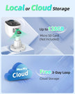 MaxiViz Solar Security Cameras Wireless Outdoor, Home Security Camera Outdoor with Solar Panel, 2K Color Night Vision, AI Motion Detection, Two-Way Talk, IP66 Weatherproof, 2.4G WiFi, Cloud/SD Storage