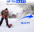Cordless Snow Shovel Compatible for Milwaukee 18V Battery with Brushless Motor, 12'' Cordless Snow Blower, Electric Snow Thrower,6.2