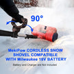 Cordless Snow Shovel Compatible for Milwaukee 18V Battery with Brushless Motor, 12'' Cordless Snow Blower, Electric Snow Thrower,6.2