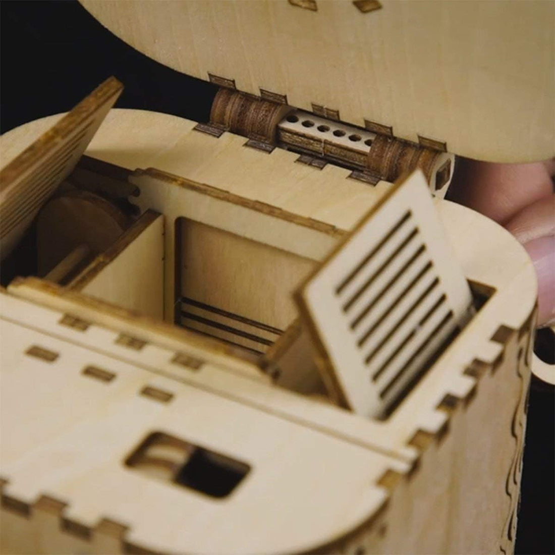 ROKR 3D Wooden Puzzle Mechanical Treasure Box Model DIY Brain Teaser Projects  LK502