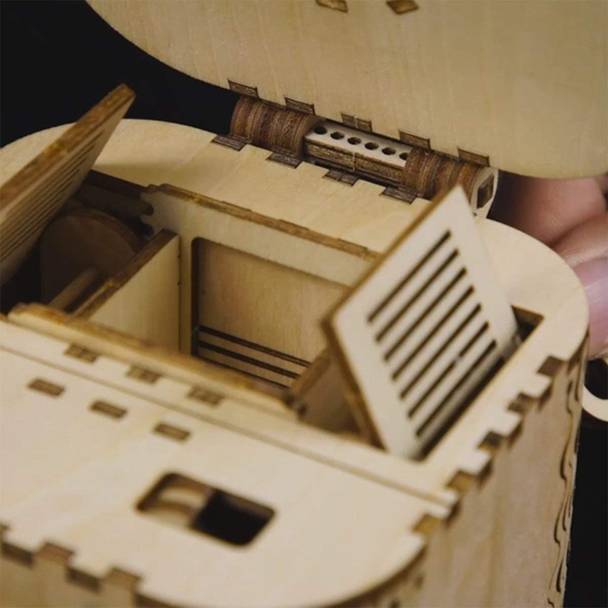 ROKR 3D Wooden Puzzle Mechanical Treasure Box Model DIY Brain Teaser Projects  LK502