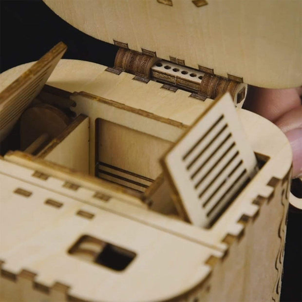 ROKR 3D Wooden Puzzle Mechanical Treasure Box Model DIY Brain Teaser Projects  LK502