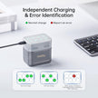 Miady Rechargeable Lithium AA Batteries 8 Pack with Fast Charger, 1.5V 3000mWh High Capacity Lithium AA Batteries, Double A Batteries with 2000+ Cycles for High-Drain Devices Cable Charging