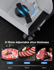 200W Meat Slicer Machine for Home, DC Motor Quiet Deli Slicer with 2 Removable 7.5'' Stainless Steel Blades, Adjustable Dial for 0-15mm