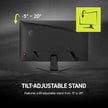 MSI MAG 275CF X24 27-inch 1920 x 1080 (FHD) Gaming Monitor, 240Hz, Adaptive-Synch, HDR Ready, HDMI, VGA Port,VESA Mountable, Tilt, 4-Side Slim Bezel, 0.5ms, Black