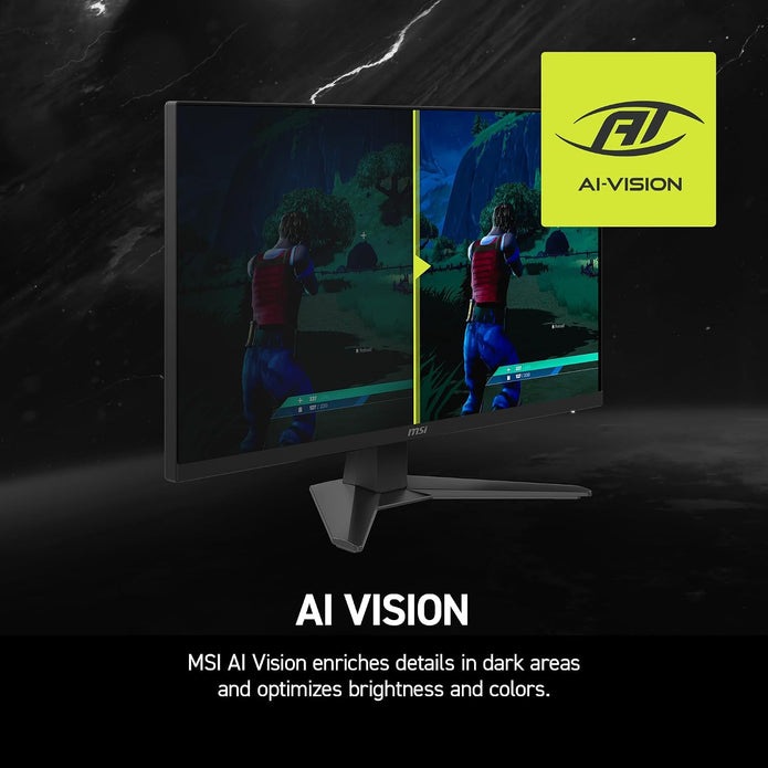 MSI MAG 275CF X24 27-inch 1920 x 1080 (FHD) Gaming Monitor, 240Hz, Adaptive-Synch, HDR Ready, HDMI, VGA Port,VESA Mountable, Tilt, 4-Side Slim Bezel, 0.5ms, Black