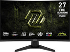 MSI MAG 275CF X24 27-inch 1920 x 1080 (FHD) Gaming Monitor, 240Hz, Adaptive-Synch, HDR Ready, HDMI, VGA Port,VESA Mountable, Tilt, 4-Side Slim Bezel, 0.5ms, Black