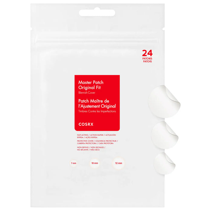 COSRX  Master Patch Original Fit Hydrocolloid Blemish Patches for Acne-Prone Skin, 24 Patches