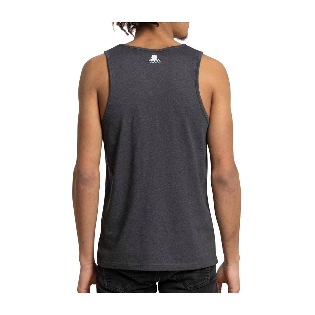 Espeon & Umbreon Summer Fun Charcoal Fitted Tank Top - Men