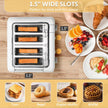 BUYDEEM DT640 4-Slice Toaster, 7 Shade Settings, 1.5