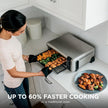 Ninja Foodi 8-in-1 Digital Air Fry Oven, Stainless, SP101C 1800W, Air Fry, Air Roast, Bake, Flip-Away for Storage