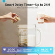Nut Milk Maker, Soy Milk Maker, 12-in-1, Glass Jar, Auto Clean, 1.5L