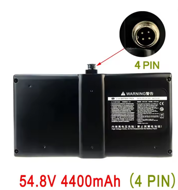 54.8V 4400mAH 4-pin SELF BALANCING Skateboard Battery for Xiaomi Ninebot Segway MINI Lithium Cell Connection App with BMS