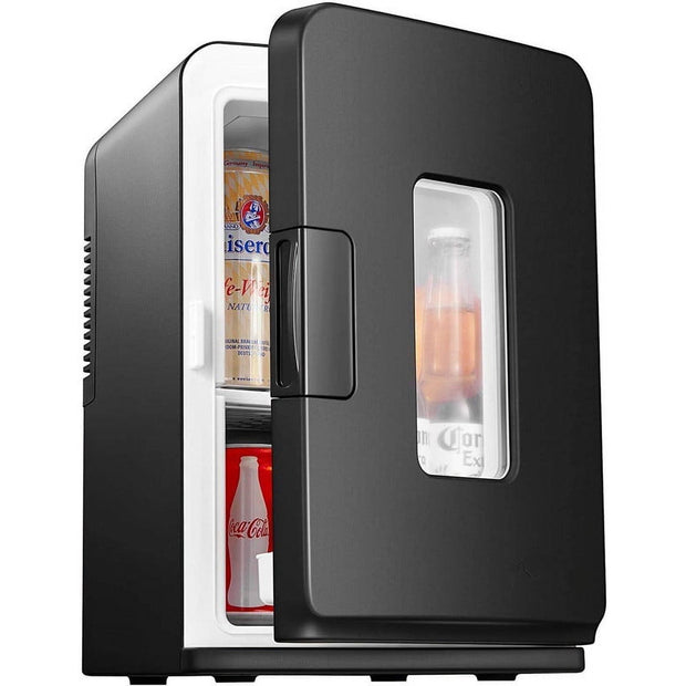 DEMO /UNUSED NORTHCLAN Mini Fridge, 15L Refrigerator Portable Cooler Warmer,Black