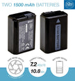 BM Premium 2 NP-FW50 Batteries and Battery Charger for Sony A6400, a3000, a5000, a6000, a6300, a6500 Digital Cameras