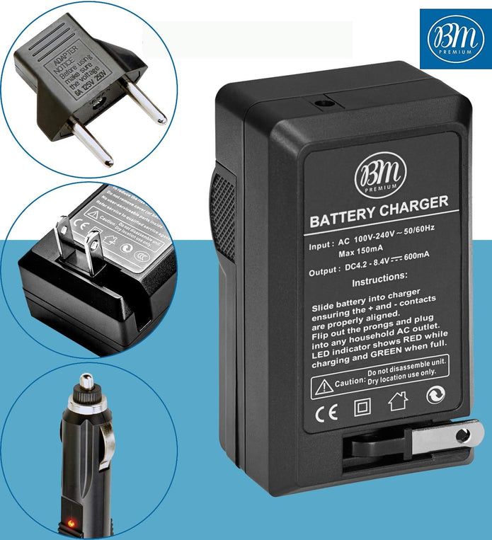 BM Premium 2 NP-FW50 Batteries and Battery Charger for Sony A6400, a3000, a5000, a6000, a6300, a6500 Digital Cameras