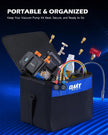 USED LIKE NEW / OMT AC Vacuum Pump and Gauge Set, 4 CFM 1/3 HP Set