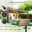 addlon Solar String Lights Outdoor 96FT, ST38 String Lights for Outside with 30+2 Shatterproof LED Bulbs