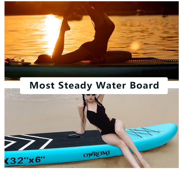 SUP Inflatable Stand Up Paddle Board 10'6"/32" 6" Ultra-Light Thick Paddleboard