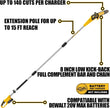 USED LIKE NEW/ Cordless Pole Saw, Compatible with Dewalt 20V Max Batteries, 8 Inch Low Kick-Back Bar and Chain, Extension Pole for Up to 15 FT Reach, Auto Lubrication System, Battery & Charger not included