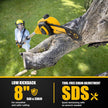 USED LIKE NEW/ Cordless Pole Saw, Compatible with Dewalt 20V Max Batteries, 8 Inch Low Kick-Back Bar and Chain, Extension Pole for Up to 15 FT Reach, Auto Lubrication System, Battery & Charger not included