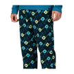 Pokemon  Centre Sleeping Snorlax Blue Long-Sleeve T-Shirt & Navy Microjersey Pants - Men.size M