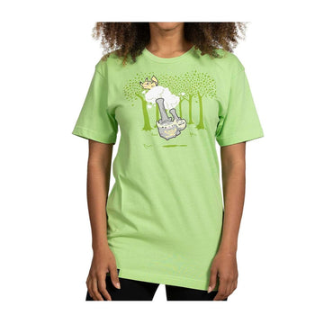 Pikachu & Galarian Weezing Green Relaxed Fit Crew Neck T-Shirt Size S