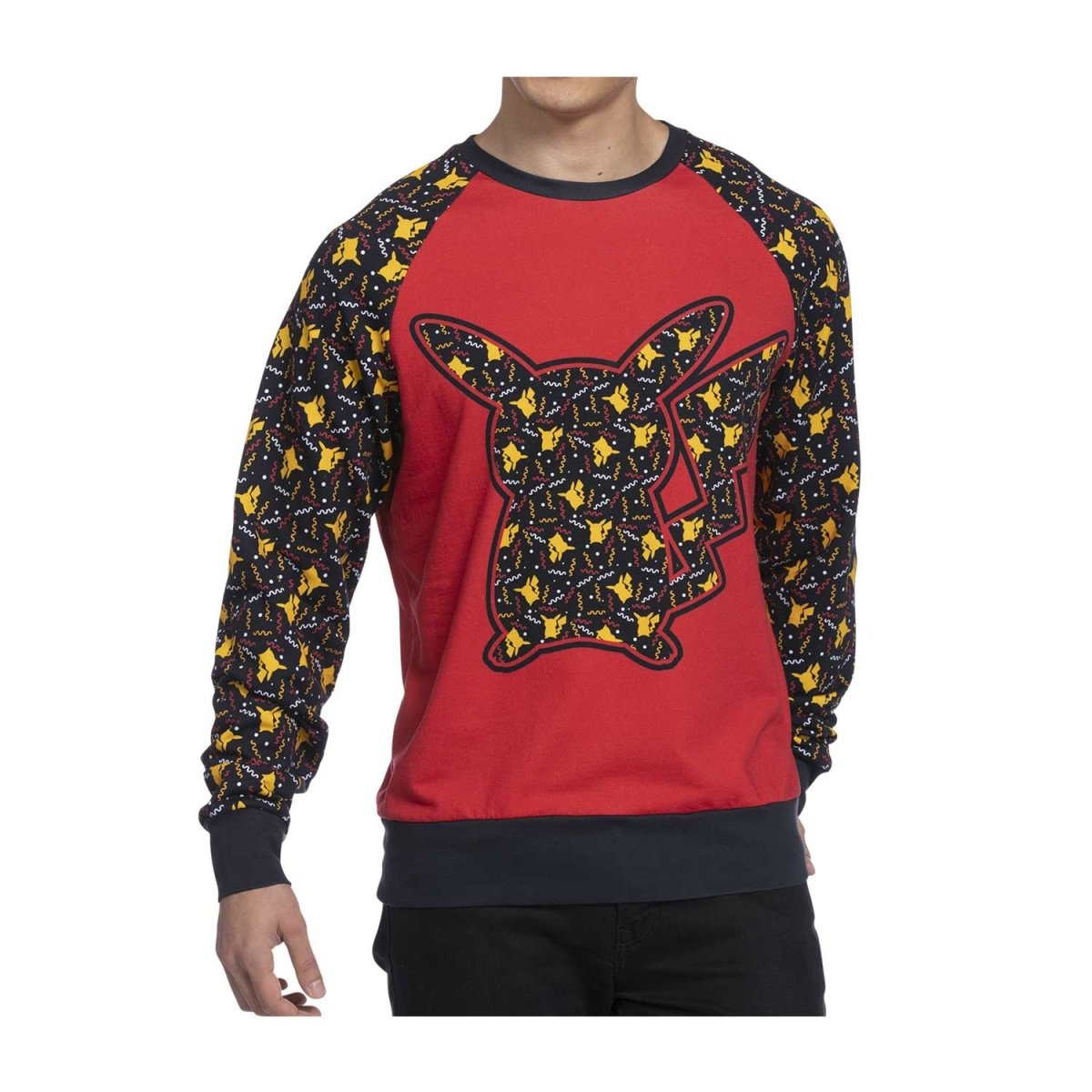 Pokémon Center Pikachu Party Raglan Crew Neck Sweatshirt - Adult Size L