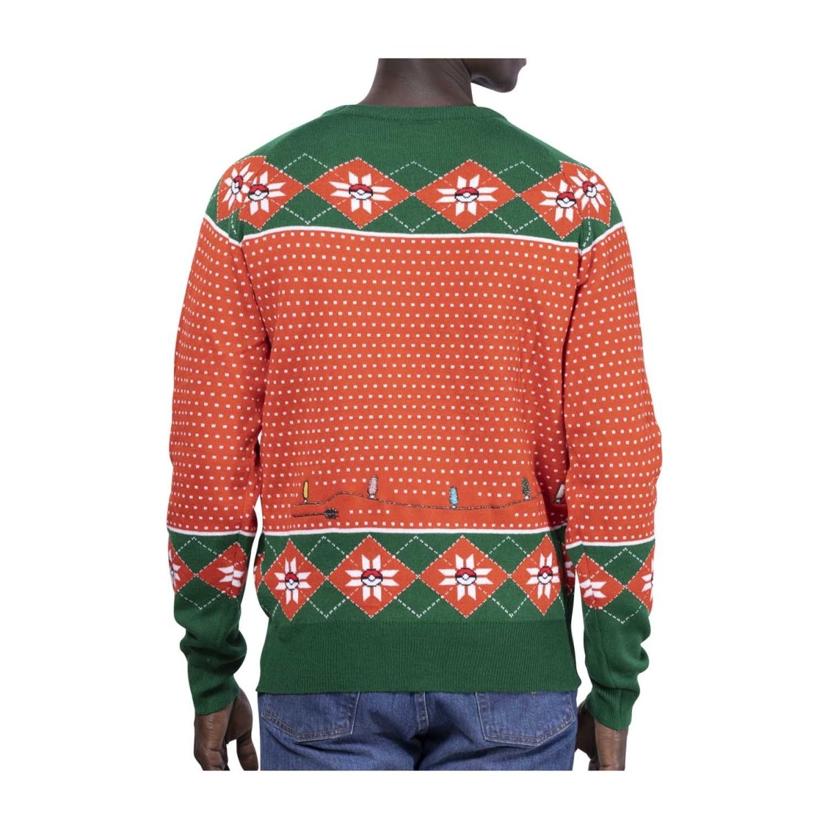 Pikachu Holiday Lights Knit Sweater - Adult Size L