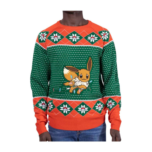 Pokémon Center Eevee Holiday Lights Knit Sweater - Adult Size XS