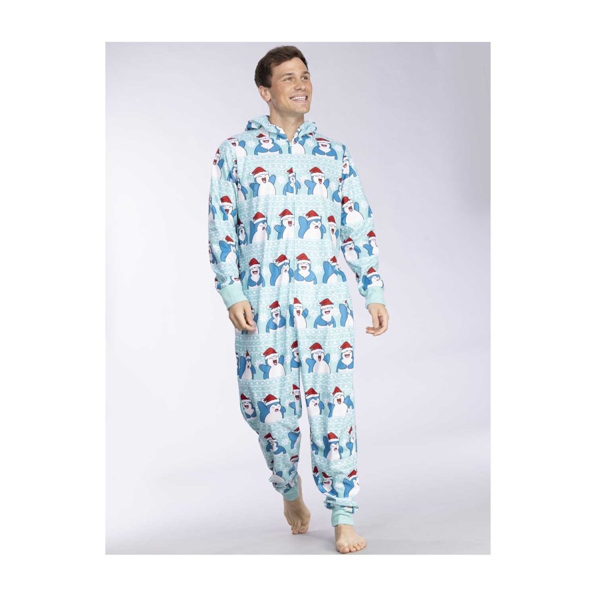 Pokémon Center Snorlax Holiday Hooded One-Piece Pajamas - Adult Size XL