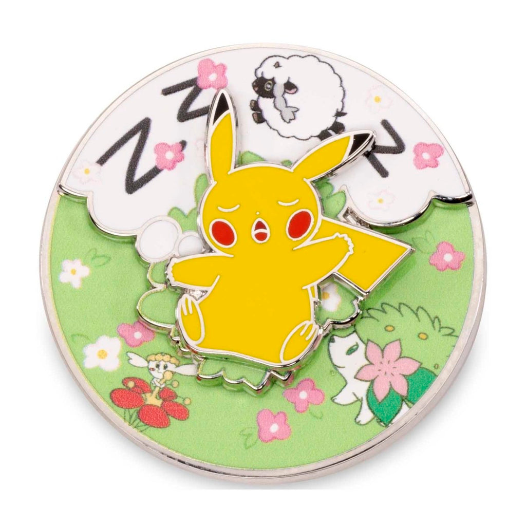 Pikachu Sleepy Spring Pokémon Spinning Scenes Pin